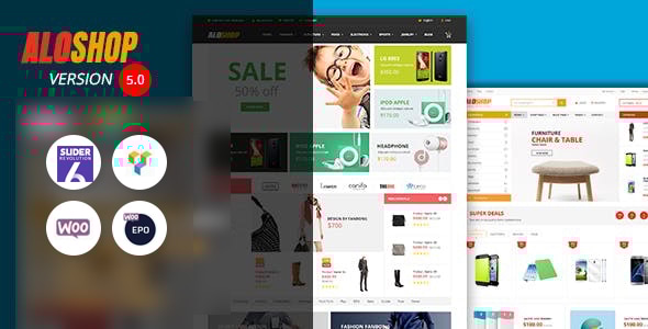Alo Shop - Mega Market RTL Responsive WooCommerce WordPress Theme Logo